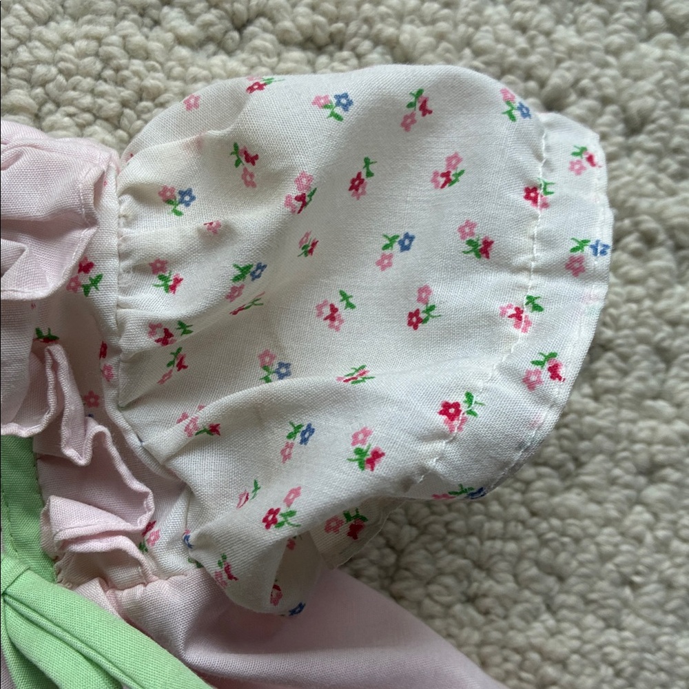 Catton Candy Vintage Baby Girls Pink Cat Embroidered Dress - Picture 2 of 8